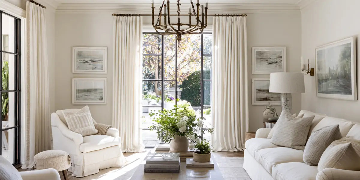 Pinch Pleat Curtains in the living room