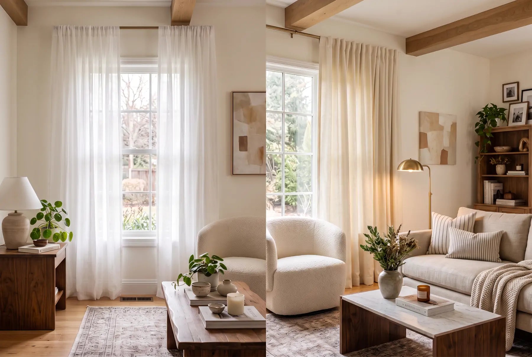 Sheer Curtains vs Light Filtering Curtains