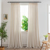 Nyla Cream Yellow Blended Cotton Pinch Pleat Custom Curtains Nyla