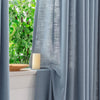 Bryn Slub Textured Faux Linen Pleat Custom Privacy Outdoor Curtains Bryn