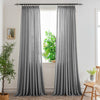 Nyla Cream Yellow Blended Cotton Pinch Pleat Custom Curtains Nyla Gray-14