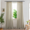 Nyla Cream Yellow Blended Cotton Pinch Pleat Custom Curtains Nyla Khaki-20