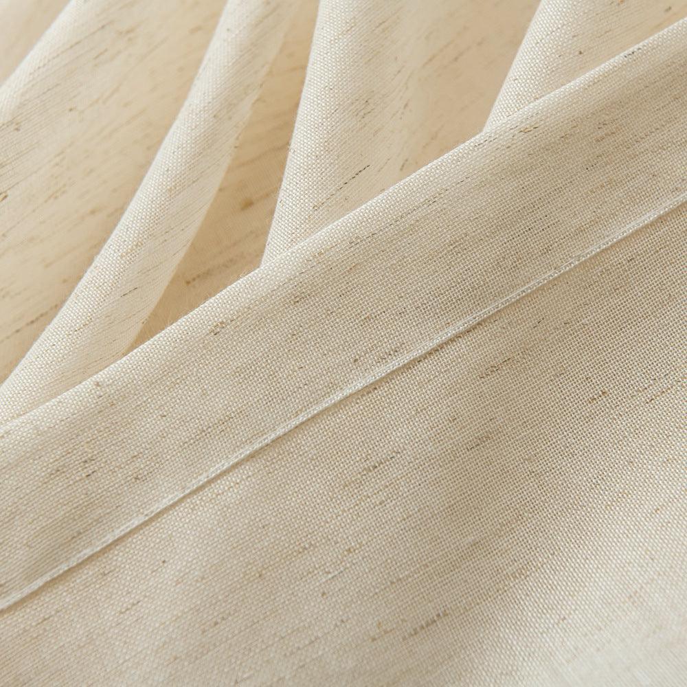 Misty-Lin Warm Cozy Glow Linen Grommet Soft Top Custom Curtains Misty-Lin