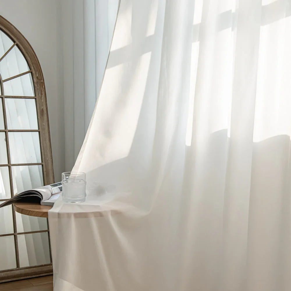 Pure White Voile Sheer Pleat Custom Curtains(Pure新版本价格) Pure
