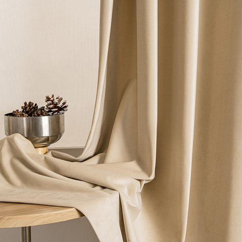 Doux Velvet Elegance Room Darkening Pleat Custom Curtains Doux