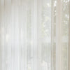 Gauzy Snowflake White Sheer Bathroom Pleat Custom Curtains Gauzy
