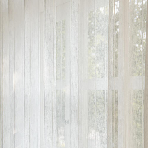 Gauzy Snowflake White Sheer Bathroom Pleat Custom Curtains Gauzy