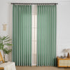Elise Heavyweight Textured Faux Linen Outdoor Pleat Custom Curtains Elise Green-13