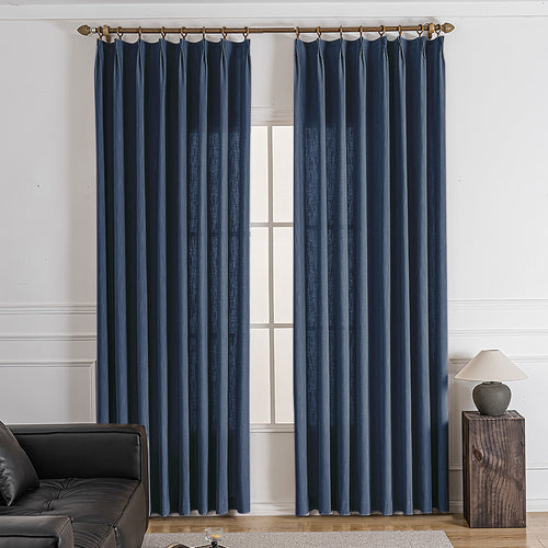 Sova Oeko-Tex Cotton Blend Pinch Pleat Custom Curtains