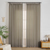Khaki-18 Elise Heavyweight Textured Faux Linen Outdoor Custom Curtains