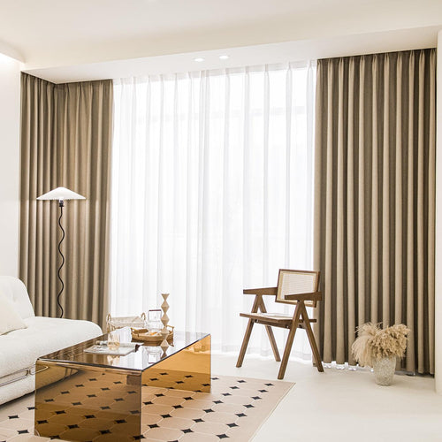 Lylac Cashmere Chenille Custom Curtains Pleated Lylac