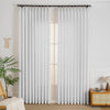 Elise Heavyweight Textured Faux Linen Outdoor Pleat Custom Curtains Elise Snow White-1