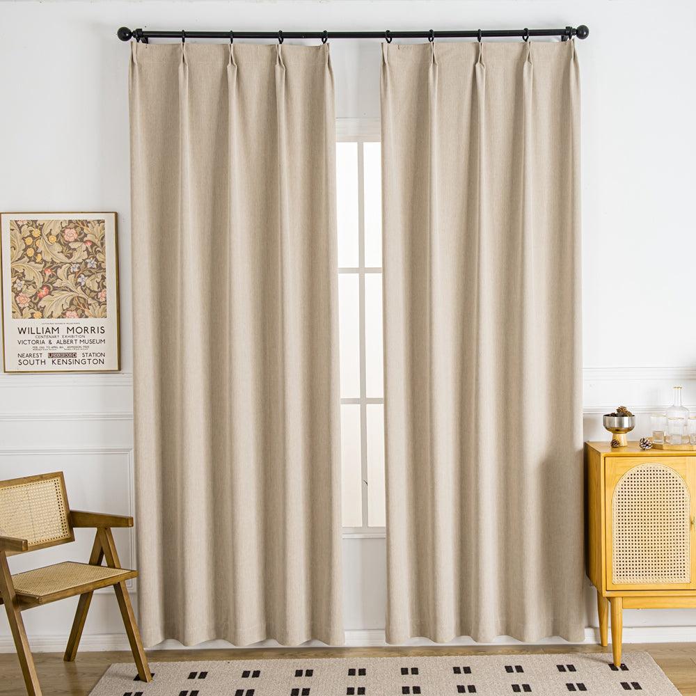 Shangri Cozy Heavy Weight Chenille Pleat Custom Curtains Shangri