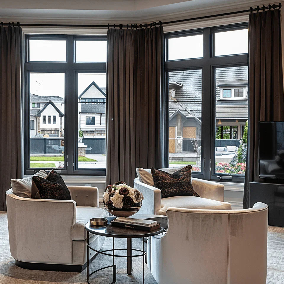 Velva Italian Cotton Velvet Room Darkening Pleat Custom Curtains Velva