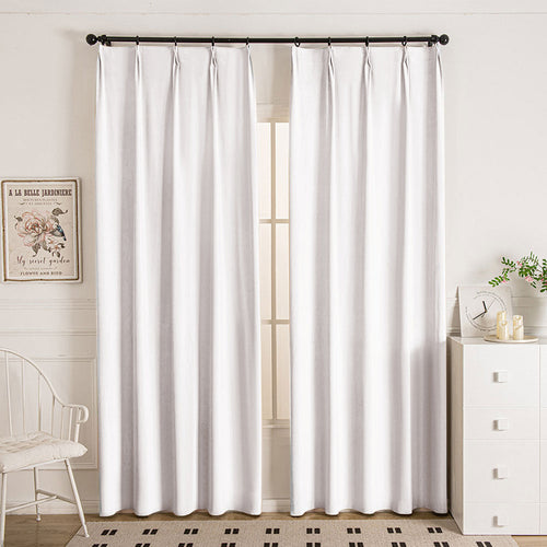 Frost White-3 Doux Velvet Elegance Outdoor Curtains