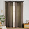 Brown-20 Elise Heavyweight Textured Faux Linen Outdoor Custom Curtains