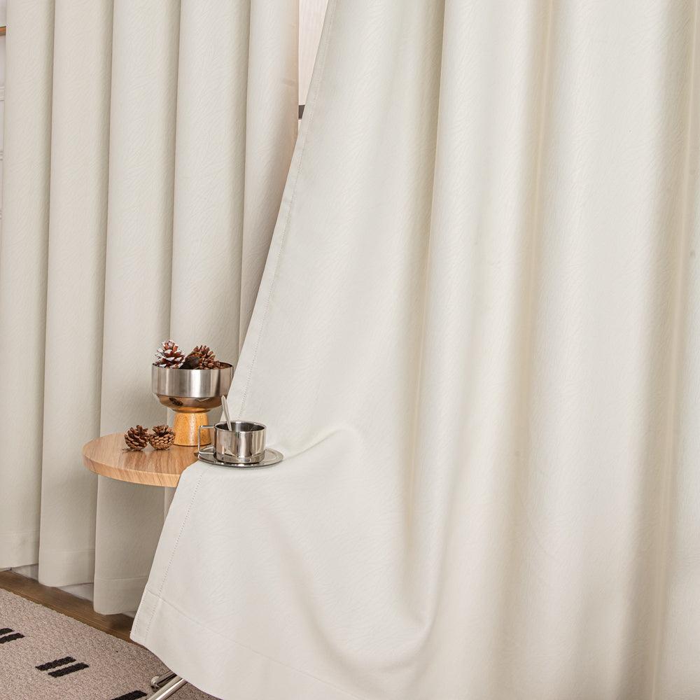 Cocove Tree Texture Heavyweight Grommet Soft Top Curtains Cocove