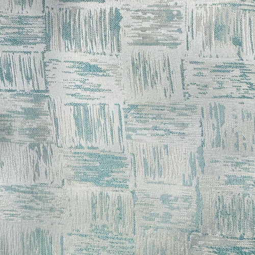 Daisy Jacquard Patterns Pleat Custom Curtains Dasiy White Blue