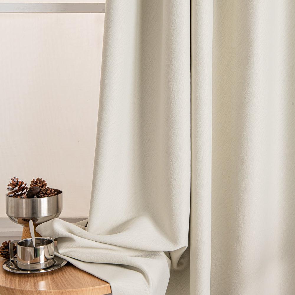 Cocove Tree Texture Heavyweight Grommet Soft Top Curtains Cocove