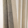 Boney Patterned Geometric Heavyweight Cashmere Feel Pleated Curtains Boney