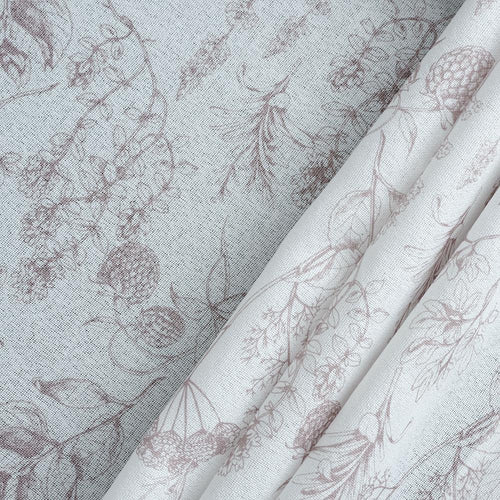 Freya Botanical Naturals Patterned Grommet Soft Top Custom Curtains Freya