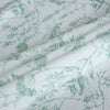 Freya Botanical Naturals Patterned Grommet Soft Top Custom Curtains Freya Green Botanical Pattern