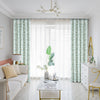 Freya Botanical Naturals Patterned Pleat Custom Curtains Freya Green Botanical Pattern