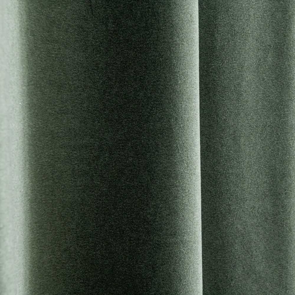 Velva Italian Cotton Velvet Room Darkening Pleat Custom Curtains Velva