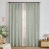 Elise Heavyweight Textured Faux Linen Outdoor Pleat Custom Curtains Elise Light Gray-6