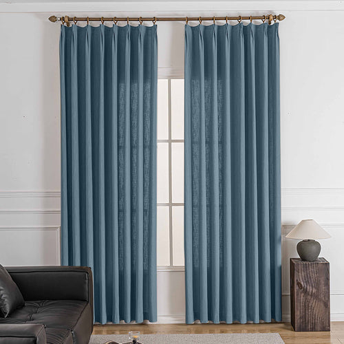 Sova Oeko-Tex Cotton Blend Pinch Pleat Custom Curtains Sova Midnight J4-6