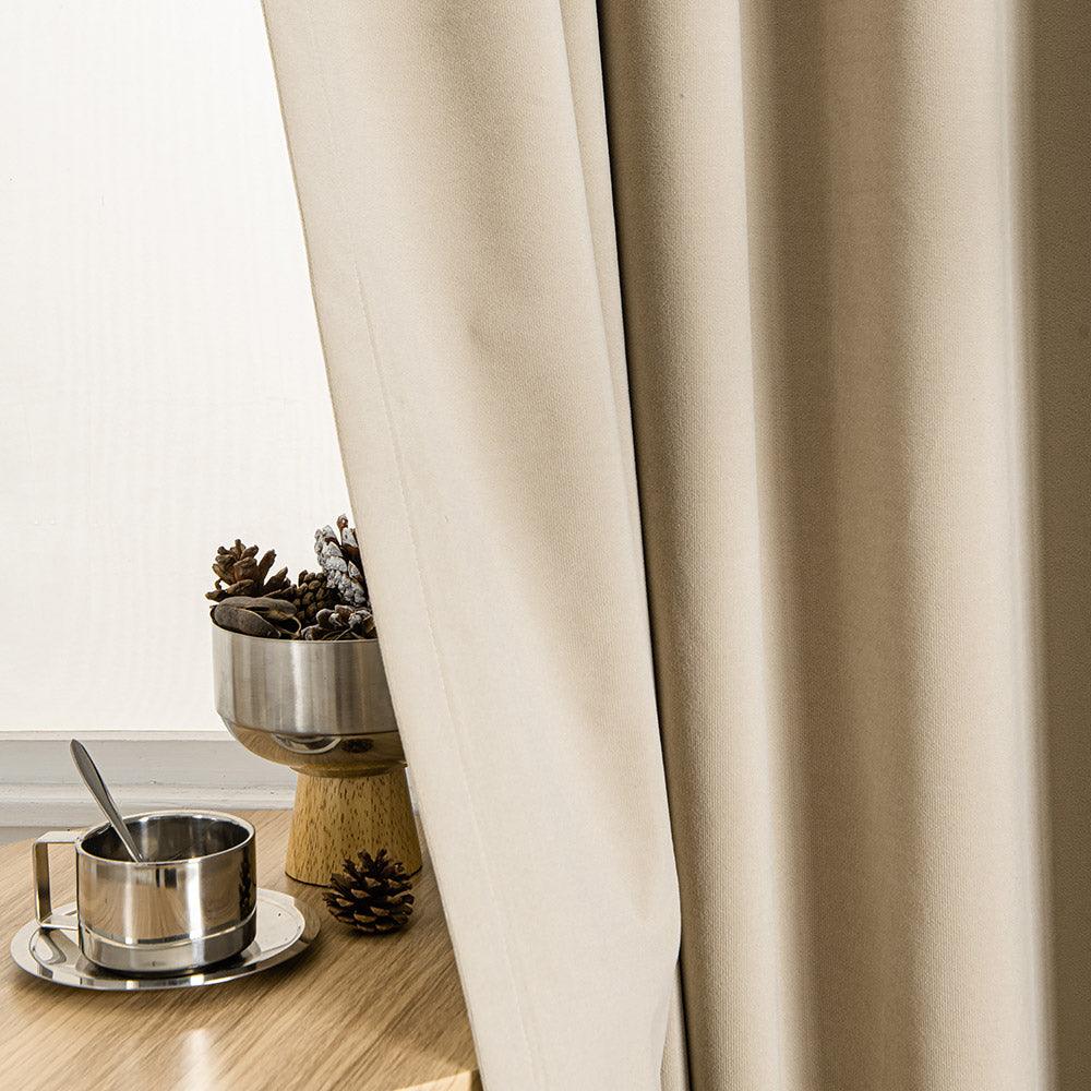 Nanov 100% Blackout Velvet Grommet Soft Top Custom Curtains Nanov