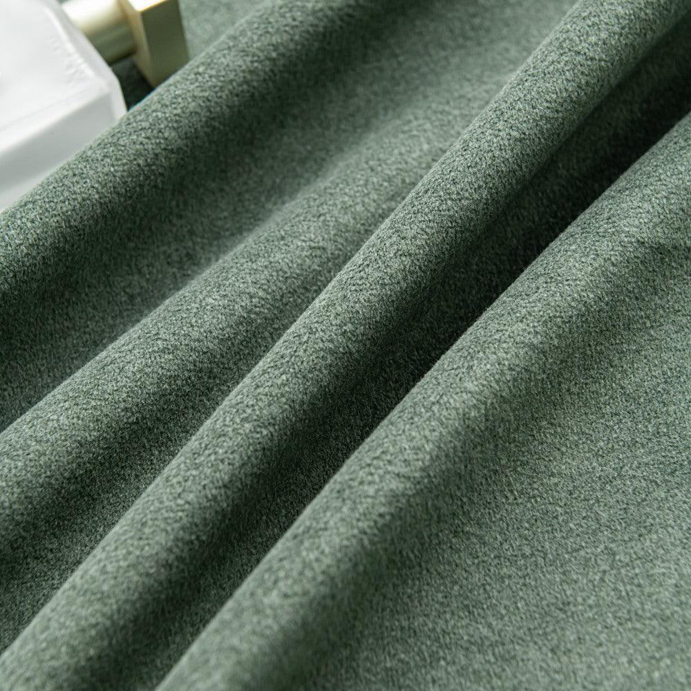 Velva Italian Cotton Velvet Room Darkening Pleat Custom Curtains Velva