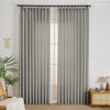 Elise Heavyweight Textured Faux Linen Outdoor Pleat Custom Curtains Elise Light Brown-7