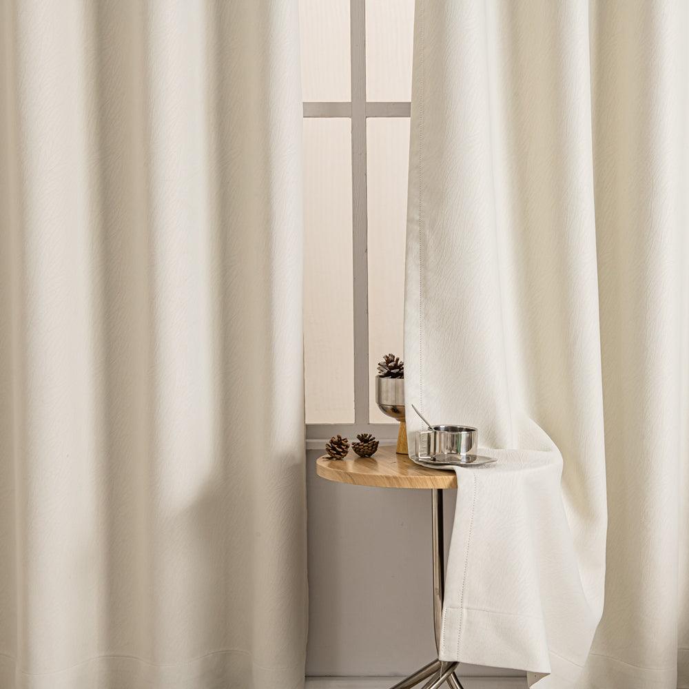 Cocove Tree Texture Heavyweight Grommet Soft Top Curtains Cocove