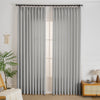 Elise Heavyweight Textured Faux Linen Outdoor Pleat Custom Curtains Elise Pearl Gray-8