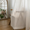 Flow White Semi Sheer Grommet Soft Top Custom Curtains Flow
