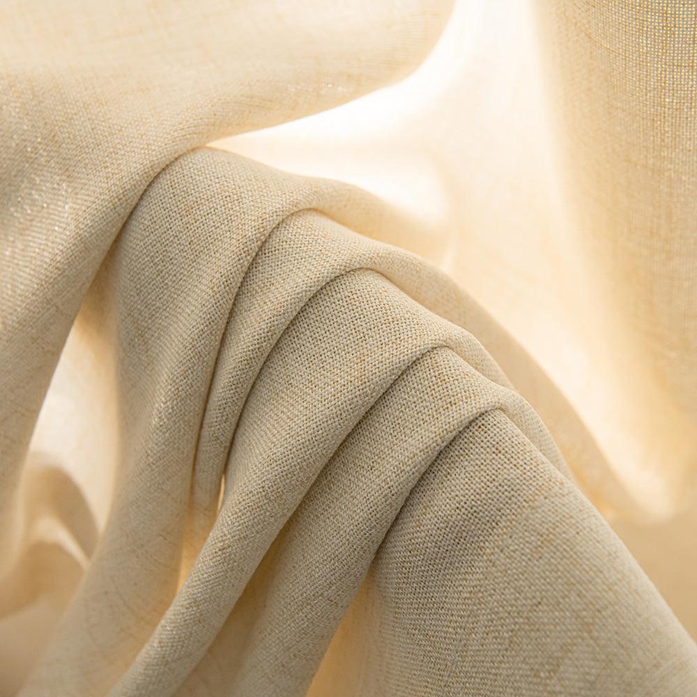 Mead Faux Linen Texture Outdoor Pleat Custom Curtains Mead