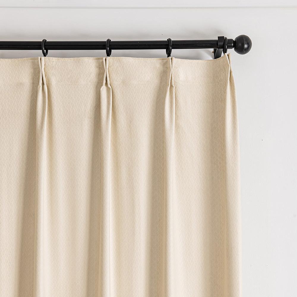 Draco Dragon Scale Velvet Room Darkening Pleat Custom Curtains Draco