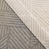 Boney Patterned Geometric Heavyweight Cashmere Feel Pleated Curtains Boney