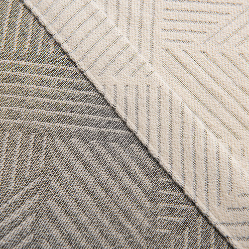 Boney Patterned Geometric Heavyweight Cashmere Feel Pleated Curtains Boney