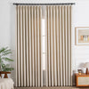 Boney Patterned Geometric Heavyweight Cashmere Feel Pleated Curtains Boney