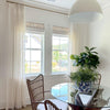 Breezy Meadow Beige Linen Sheer Pleat Custom Curtains Breezy