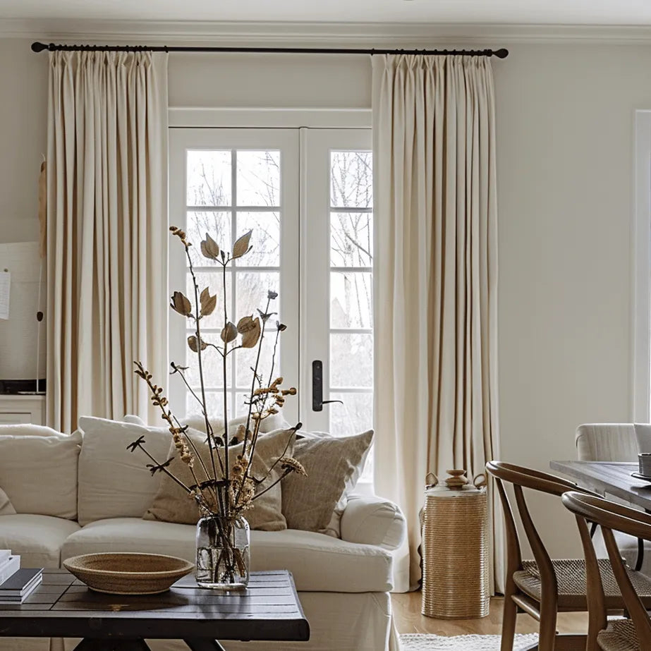 Cocove Tree Texture Heavyweight Pleat Custom Curtains Cocove