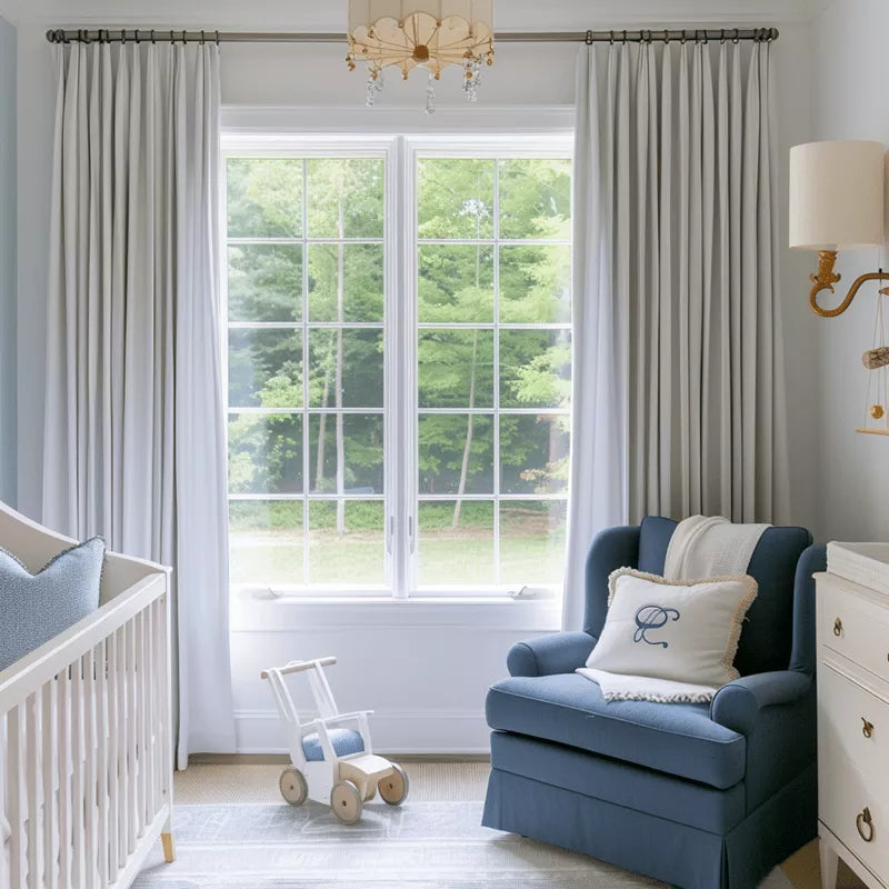 Cocove Tree Texture Heavyweight Pleat Custom Curtains Cocove