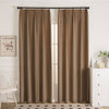 Coffee Brown-13 Doux Velvet Elegance Outdoor Curtains