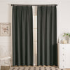 Dark Gray-69 Doux Velvet Elegance Outdoor Curtains