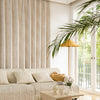 Audrey Fireworks Heavyweight Beige Patterned Grommet Soft Top Custom Curtains Audrey
