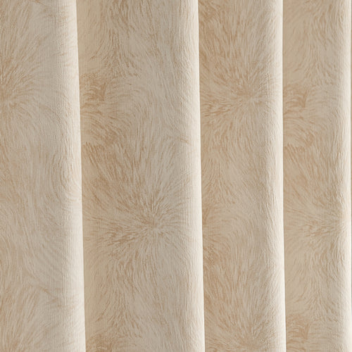 Audrey Fireworks Heavyweight Beige Patterned Grommet Soft Top Custom Curtains Audrey