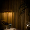 Audrey Fireworks Heavyweight Beige Patterned Grommet Soft Top Custom Curtains Audrey