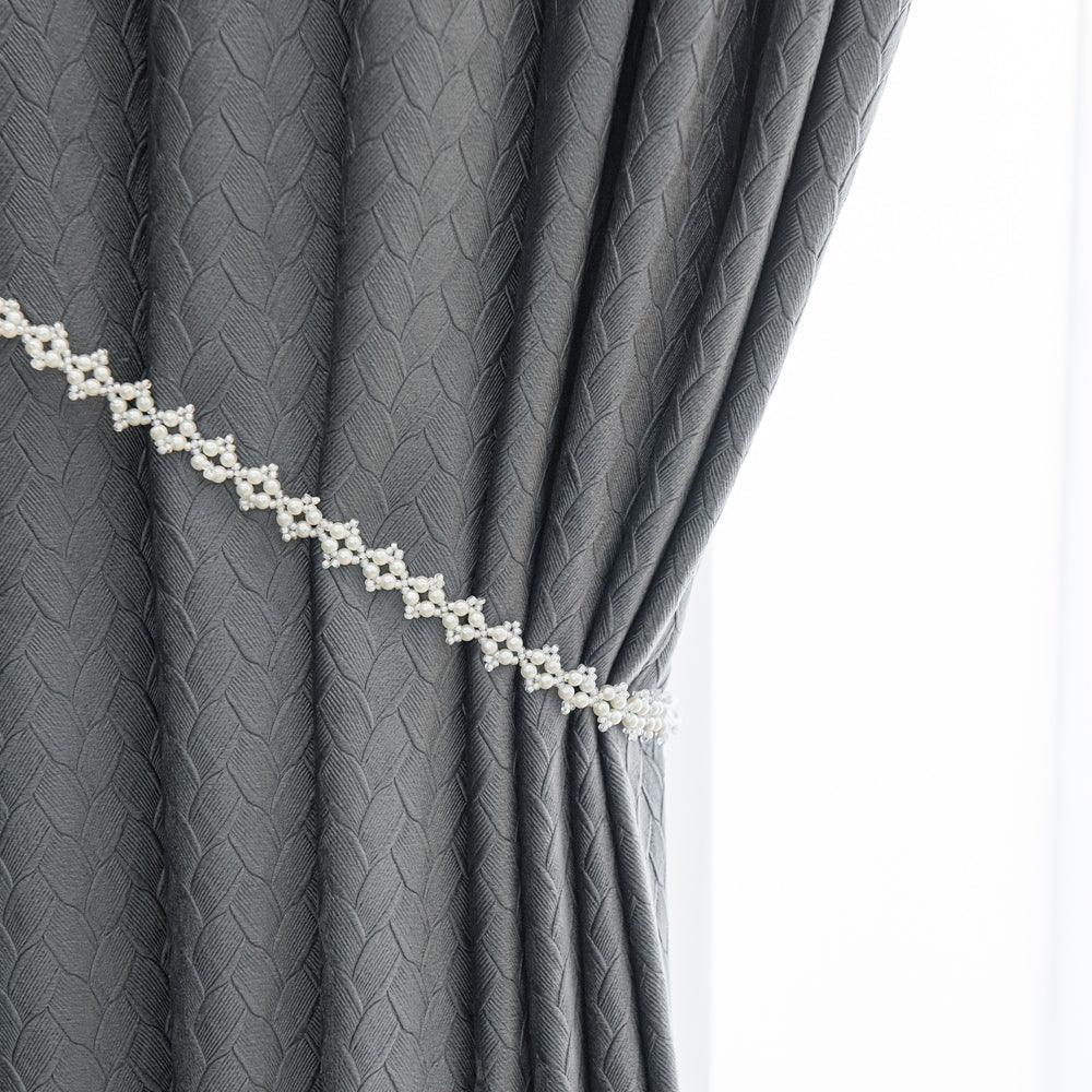 Draco Dragon Scale Velvet Room Darkening Grommet Soft Top Curtains Draco